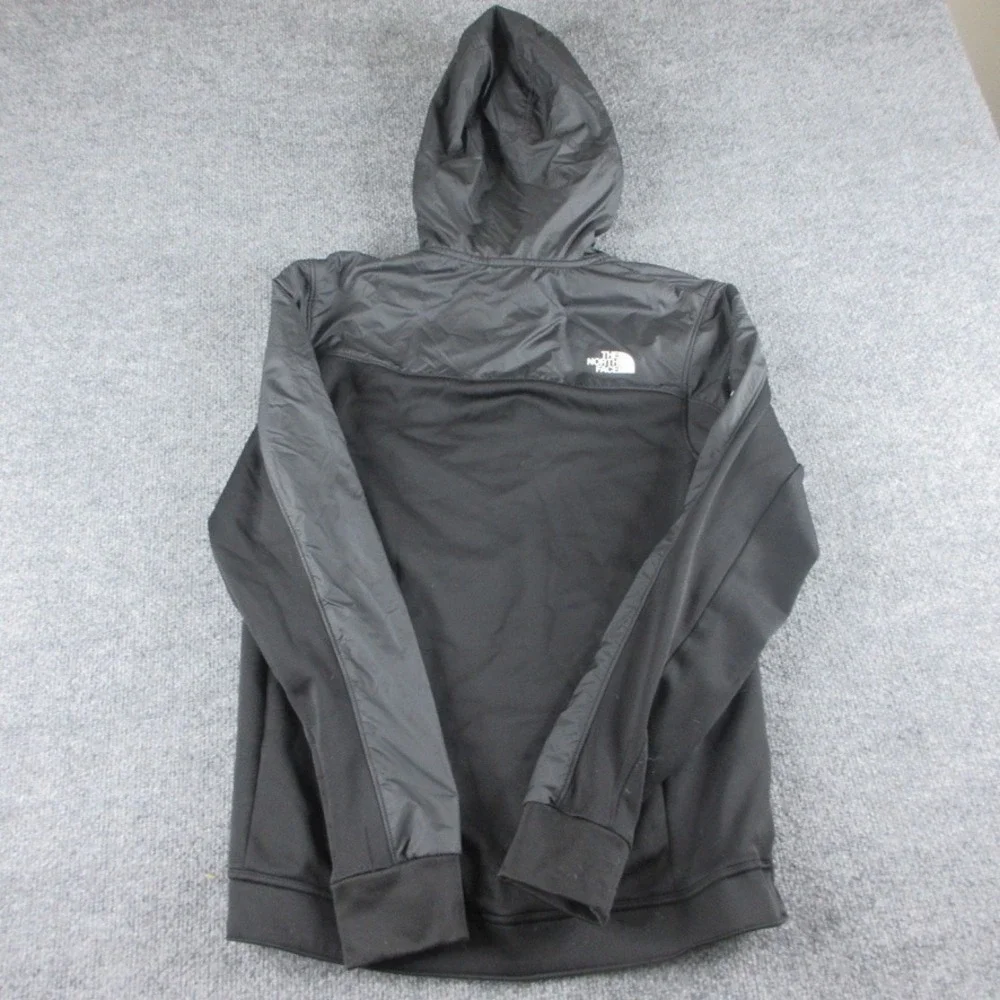 The North Face Hoodie Mens S Black Full Zip Performance Fleece Outdoors Hiking